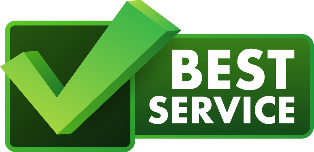 Best service sign. Premium service label. Vector illustration.